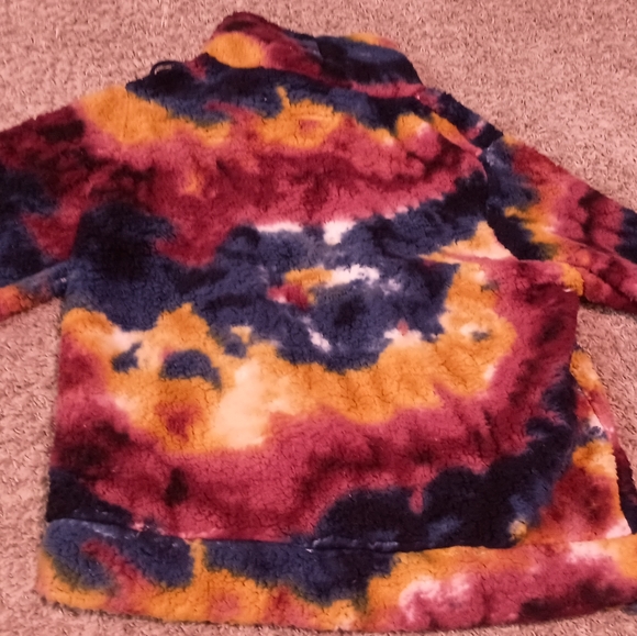 Women's Marissa Olivia Sweater Size Large Tie Dye Sherpa Warm Winter Pride... - Picture 3 of 3